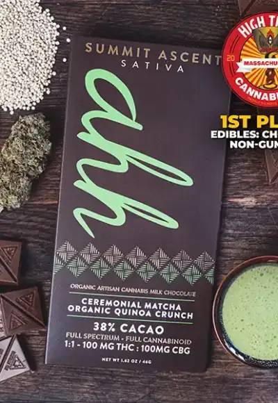 Summit Ascent Chocolate Bar. First place High Times magazine